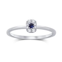 Anello Fanton Gioielli Donna ANELLI DIAMANTI in Oro bianco Zaffiro 0.04 Ct ANOR-109-52 - ANOR-109-52